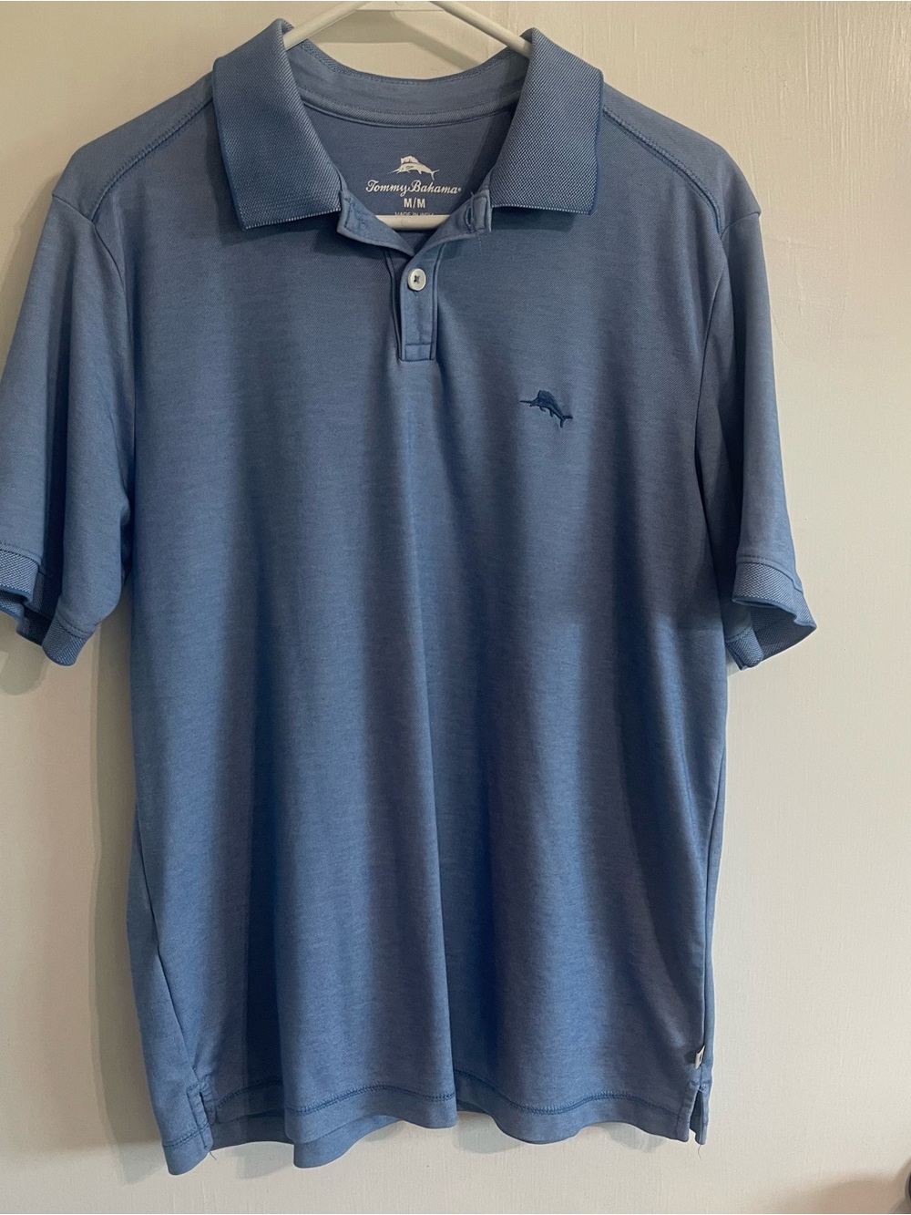 Tommy Bahama Slate Blue Short Sleeve Polo